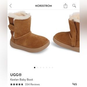 Ugg Keelan baby boots toddler/walker size 7c